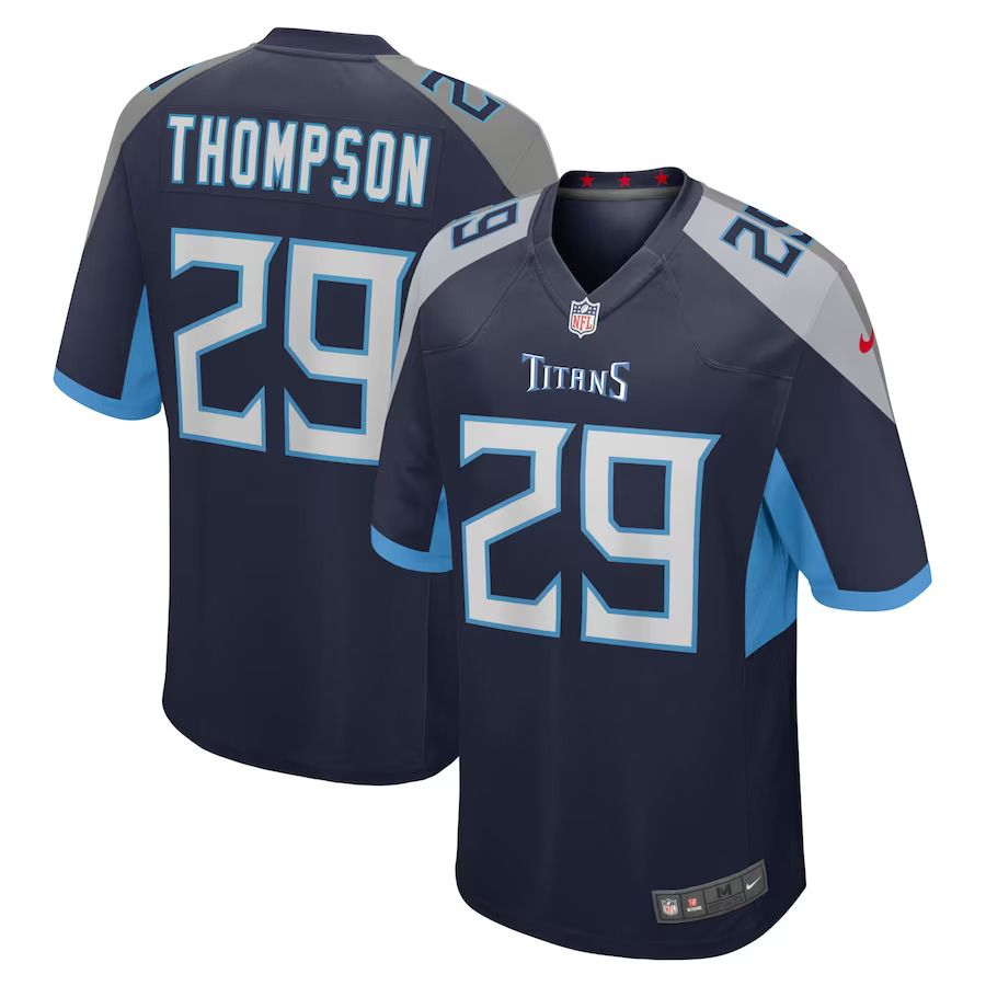 Men Tennessee Titans #29 Josh Thompson Nike Navy Home Game Player NFL Jersey->tennessee titans->NFL Jersey